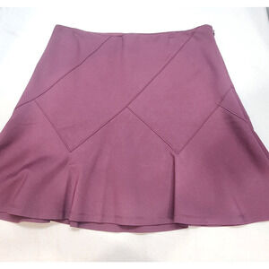 White House Black Market‎ Womens Ponte Flirty Purple Skirt Size 12 NWT